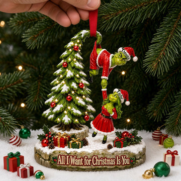 Mischievous Couple Christmas Ornament - Personalized Gifts For Couple TGrin-TN1709262204