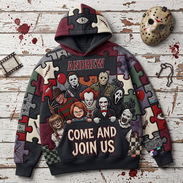Come And Join Us Custom Name Halloween Gift For Horror Lovers - Personalized All Over Shirt NL122