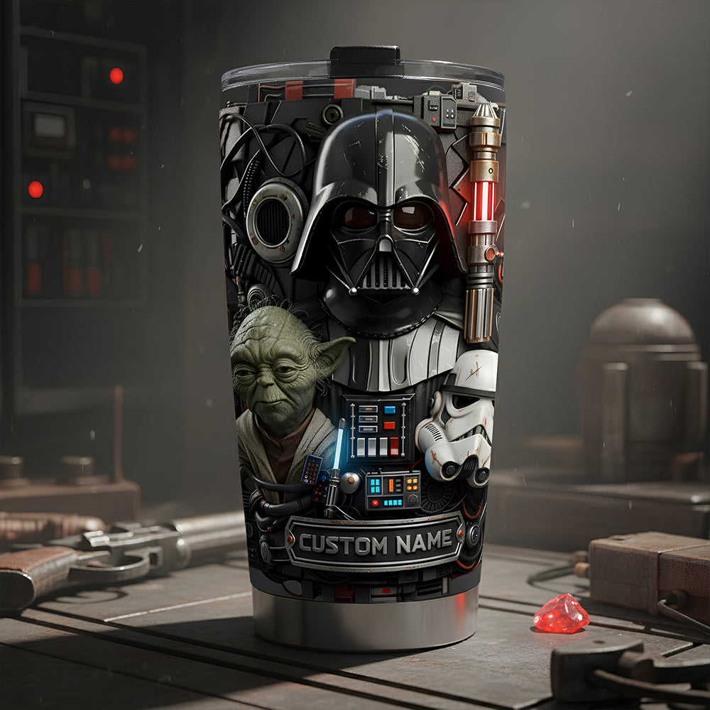 Stwa Galaxy Star May The Force Be With You - Personalized Tumbler - Gift For Movie Fans NL122