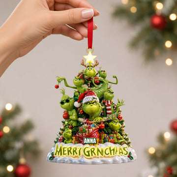 Funny Christmas Tree Ornament, Personalized Gifts TGrin-TN1709262156