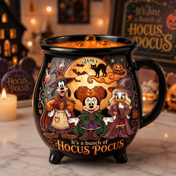 Macabre Spell Sisters Ceramic Cauldron Mug - Personalized Gifts -Mkko -DN2808261437