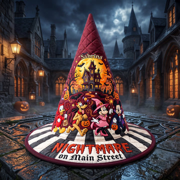 Nightmare Quilted Witch Hat - Personalized Gifts For Witch Lover-Mkko-DN2808261443