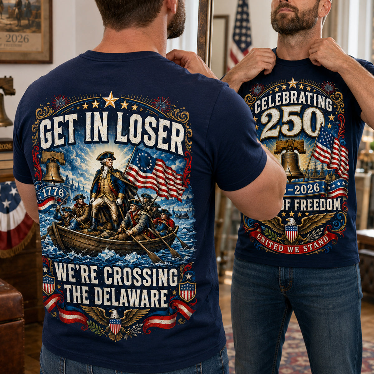 Celebrated America 250th Anniversary Shirt - Personalized Gifts For Patriots 03tydt280526-Homacus