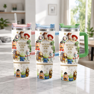 You've Got A Friend In Me - Personalized Tumbler With Handle - Gift For Movie Fans - DSNY