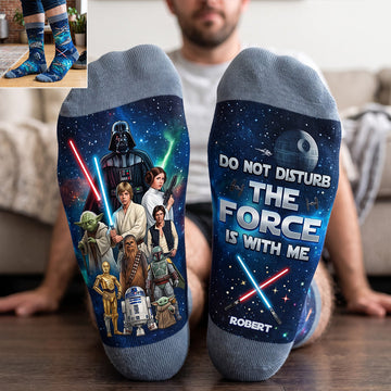 Space Warrior Custom Name Christmas Gift For Fan Movies - Personalized Crew Socks HH01
