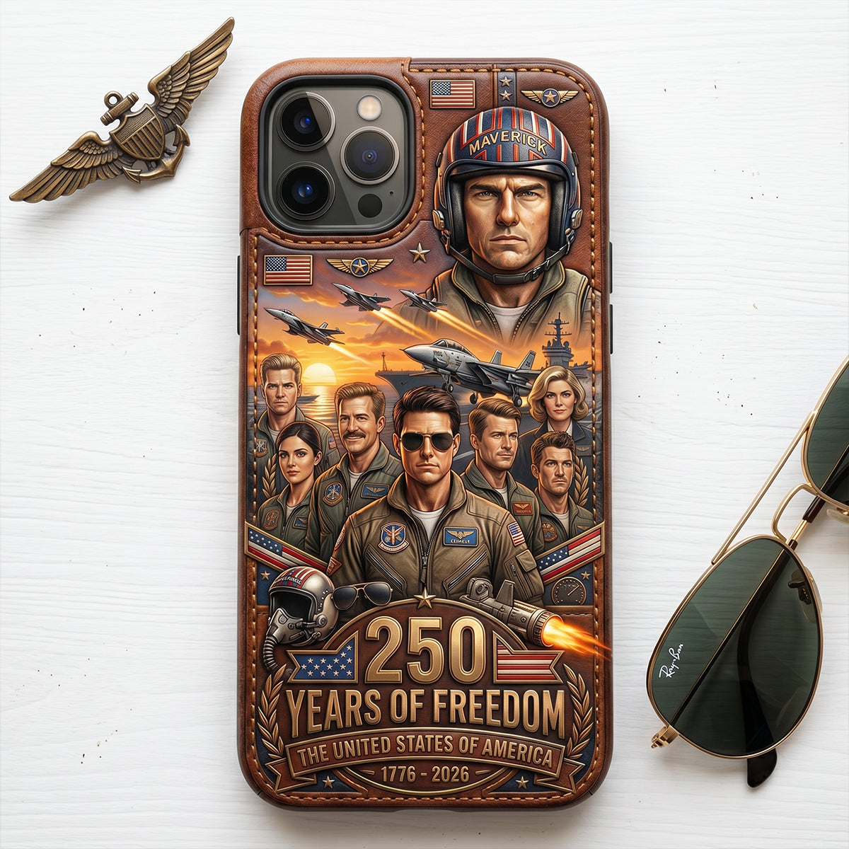 250 Years Strong Phone Case - Personalized Gifts For Patriots 04TYTN040626 - image 4
