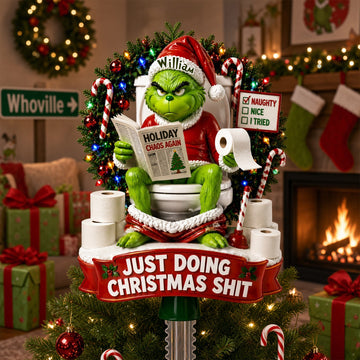 Christmas Monster Tree Topper - Personalized Gifts For Christmas Acrylic Tree Topper Tgrin-TN1809261435