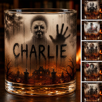 Terror Calling Behind Frost Drinking Glass - Personalized Gifts For Horror Lovers TN0309261822
