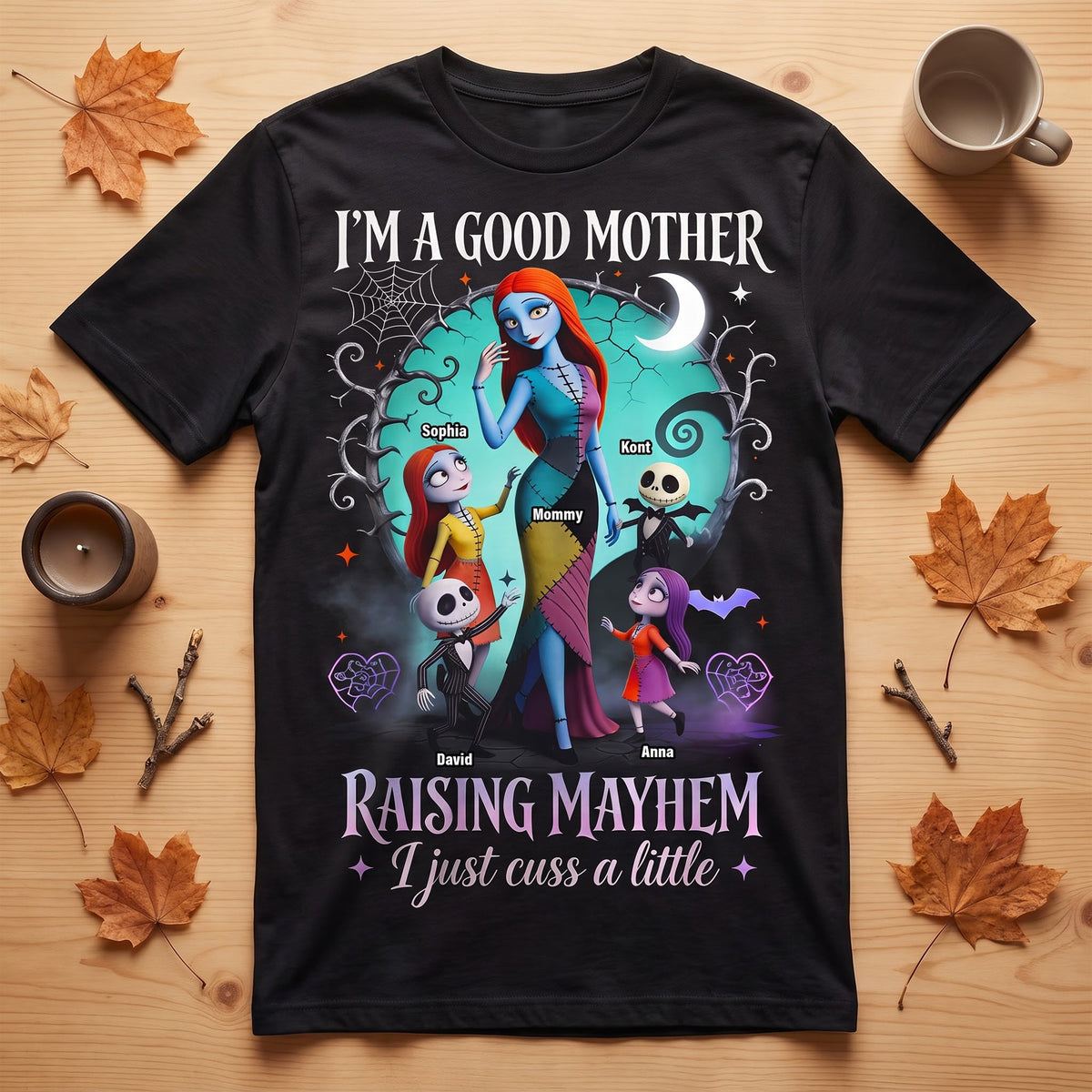 Messy Mayhem Mom 2D Shirt - Personalized Halloween Gifts For Mom 01QHQN130826-Homacus