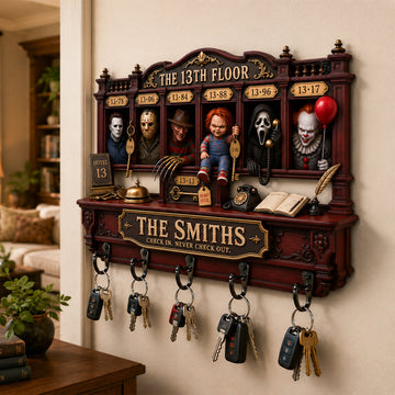 Macabre Midnight Slashers Acrylic Key Hanger - Personalized Gifts For Horror Lovers TN0409260923