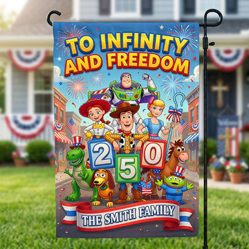 Celebrated America 250th Anniversary Garden Flag - Personalized Gifts For Family 04tydh150626-Homacus