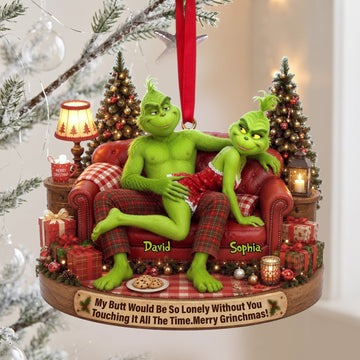 Funny Couple Acrylic Ornament - Personalized Gifts For Christmas TGrin-TN1709262217