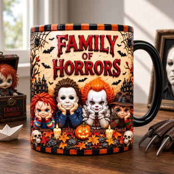 Family Of Horrors Halloween Gifts For Family - Personalized Mug