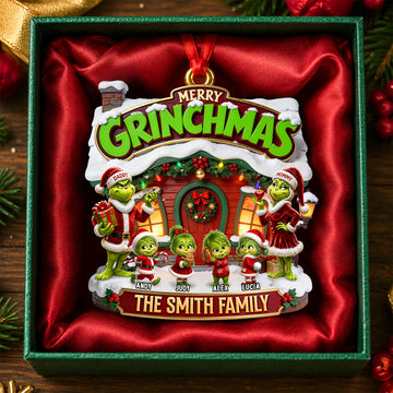 Snowy Family Christmas Ornament - Personalized Gifts For Family TGrin-TN1709262207