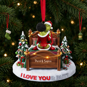A Naughty Little Christmas Ornament - Personalized Gifts For Couple TGrin-TN1709262140