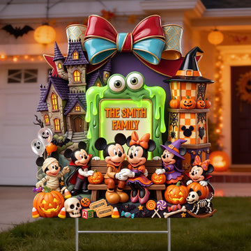 Mystical Spooky Family Yard Sign - Personalized Halloween Gifts For Family -Mkko-DN2808261451