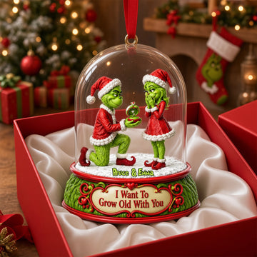 Forever Love Christmas Acrylic Ornament - Personalized Christmas Gift For Couples TGrin-TN1709262220