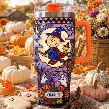 P-nust Little Witch Colorful 40oz Tumbler With Handle - Personalized Gifts -TN2209261429