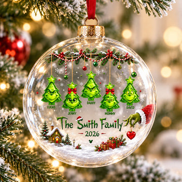 Family Ornament - Personalized Gifts For Family Christmas Ornament TGrin-TN1709262209