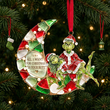 Mischievous Couple Christmas Ornament - Personalized Gifts For Couple TGrin-TN1709262206