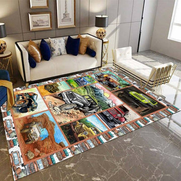Cool Jeep Car Rectangle Rug LT11
