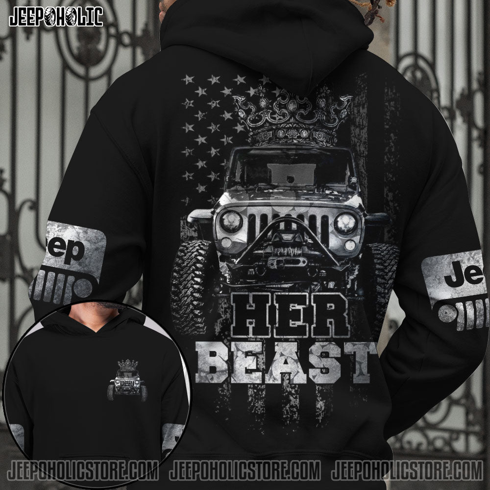 Jeep Couple Her Beast His Beauty All Over Print - image 3