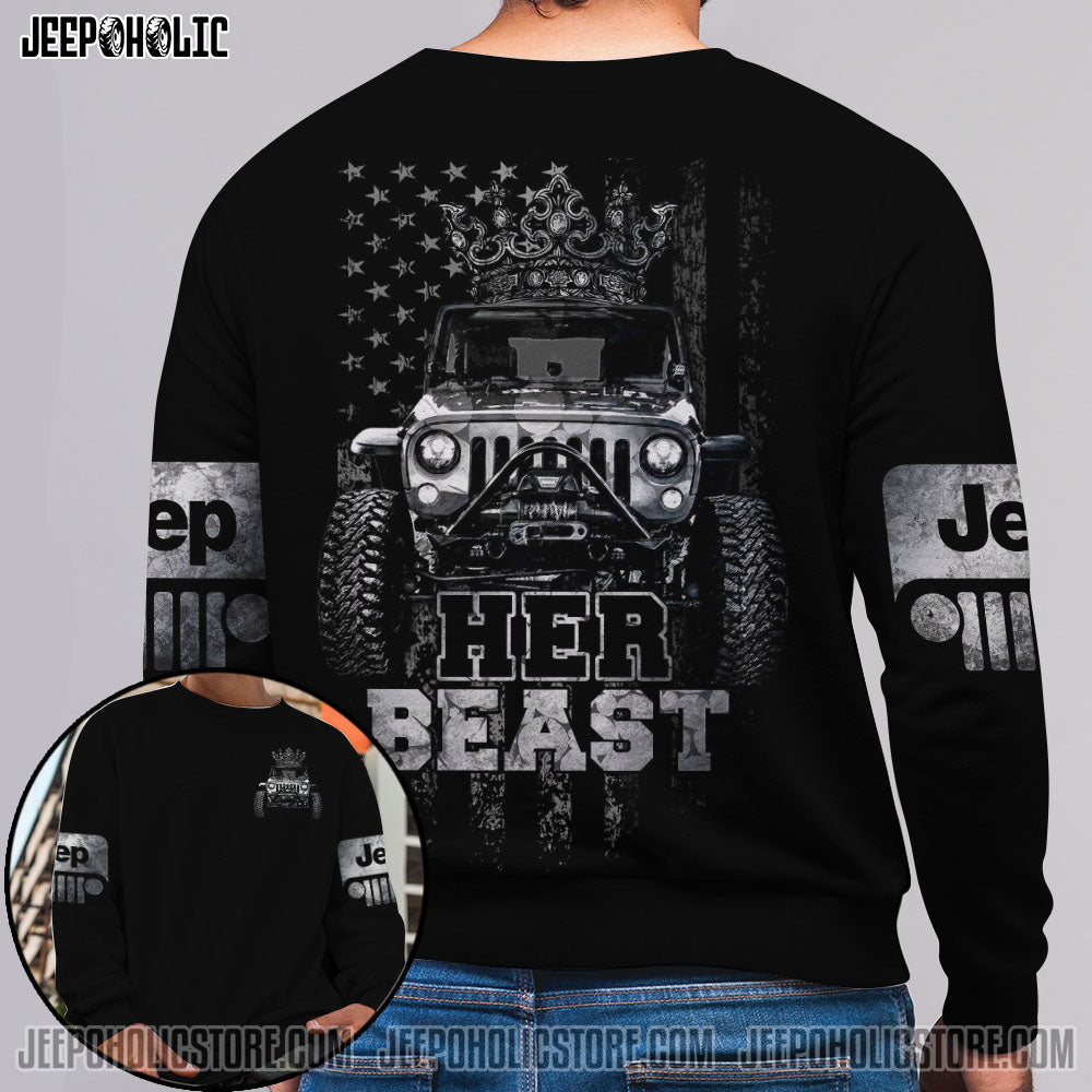 Jeep Couple Her Beast His Beauty All Over Print - image 4
