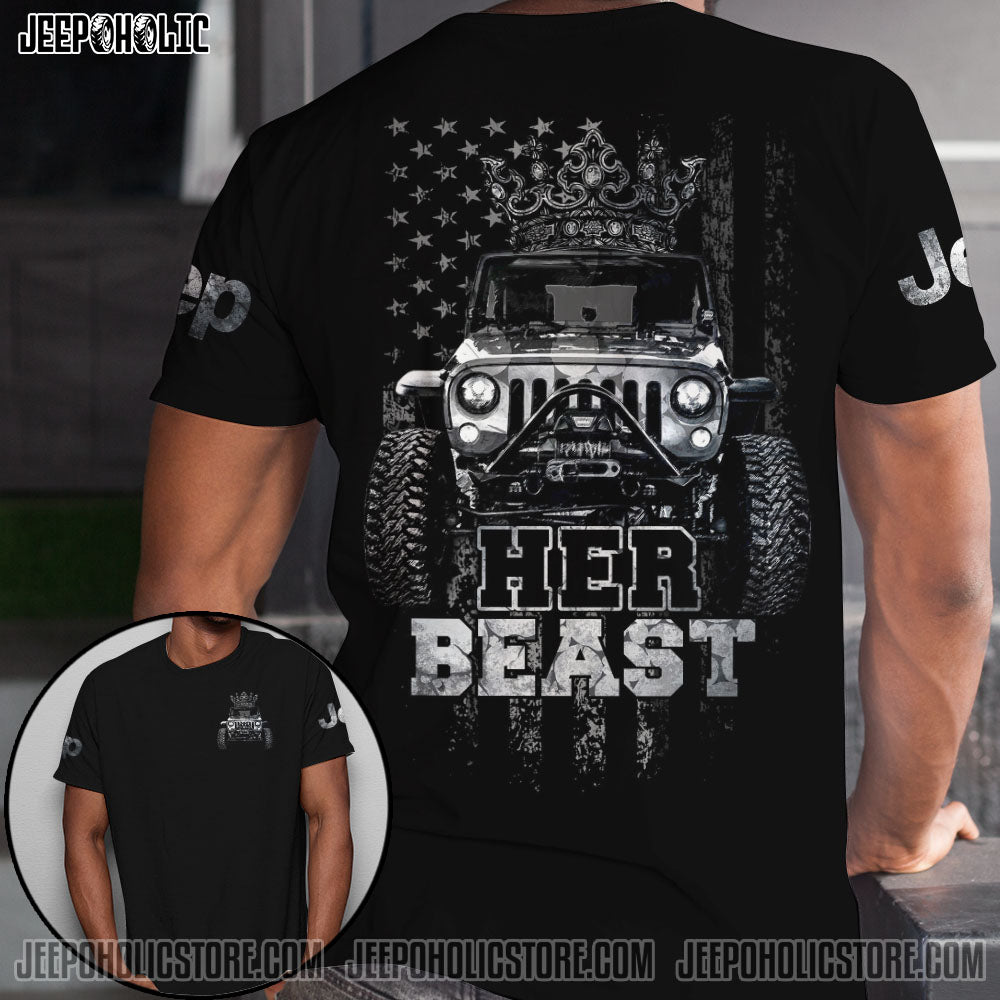 Jeep Couple Her Beast His Beauty All Over Print