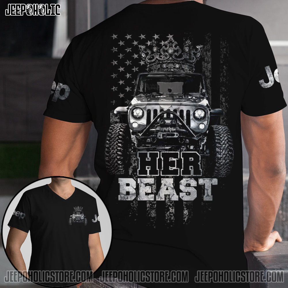 Jeep Couple Her Beast His Beauty All Over Print - image 6