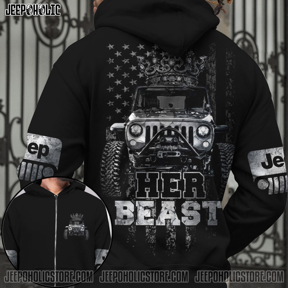 Jeep Couple Her Beast His Beauty All Over Print - image 7