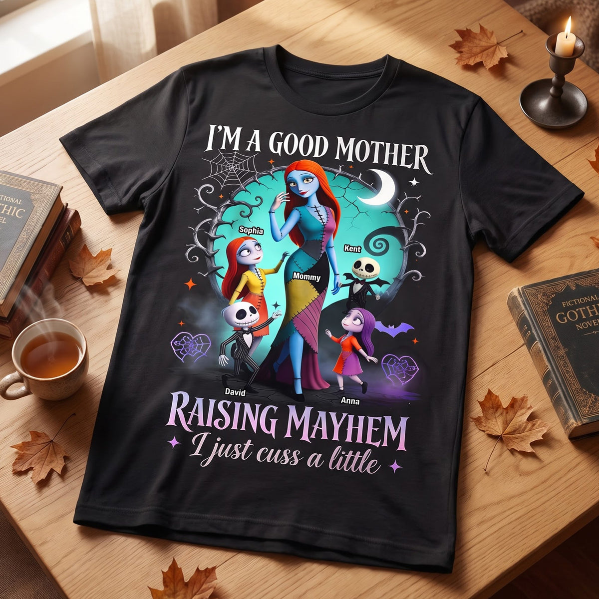 Messy Mayhem Mom 2D Shirt - Personalized Halloween Gifts For Mom 01QHQN130826-Homacus