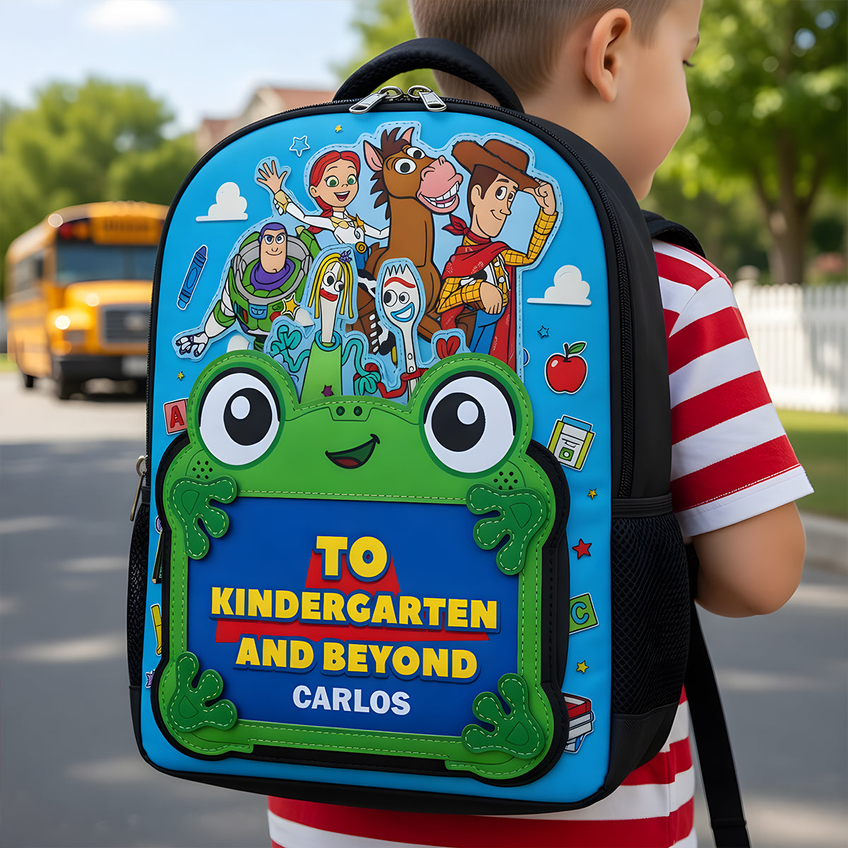 Back To Kindergarten And Beyond - Personalized Kid Backpack - Back To School Gift For Kids - DSNY