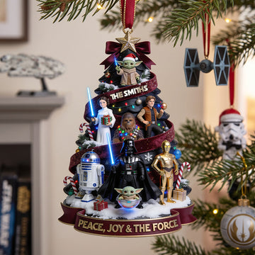 Stwa Cosmic Christmas Acrylic Ornament -  Personalize Gifts For Family TN2409261628