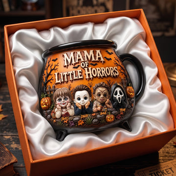 Mama’s Creepy Crew Cauldron Mug - Personalized Halloween Gifts Horror Movie TN0309261820