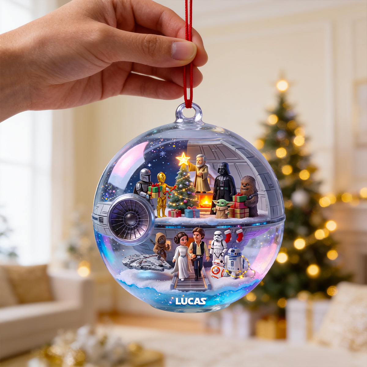 Christmas Far Away Acrylic Ornament, Personalized Gifts 03qhdt270826-Homacus