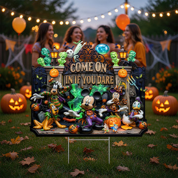 Scared Squad Yard Sign - Personalized Halloween Decor -Mkko-DN2808261449