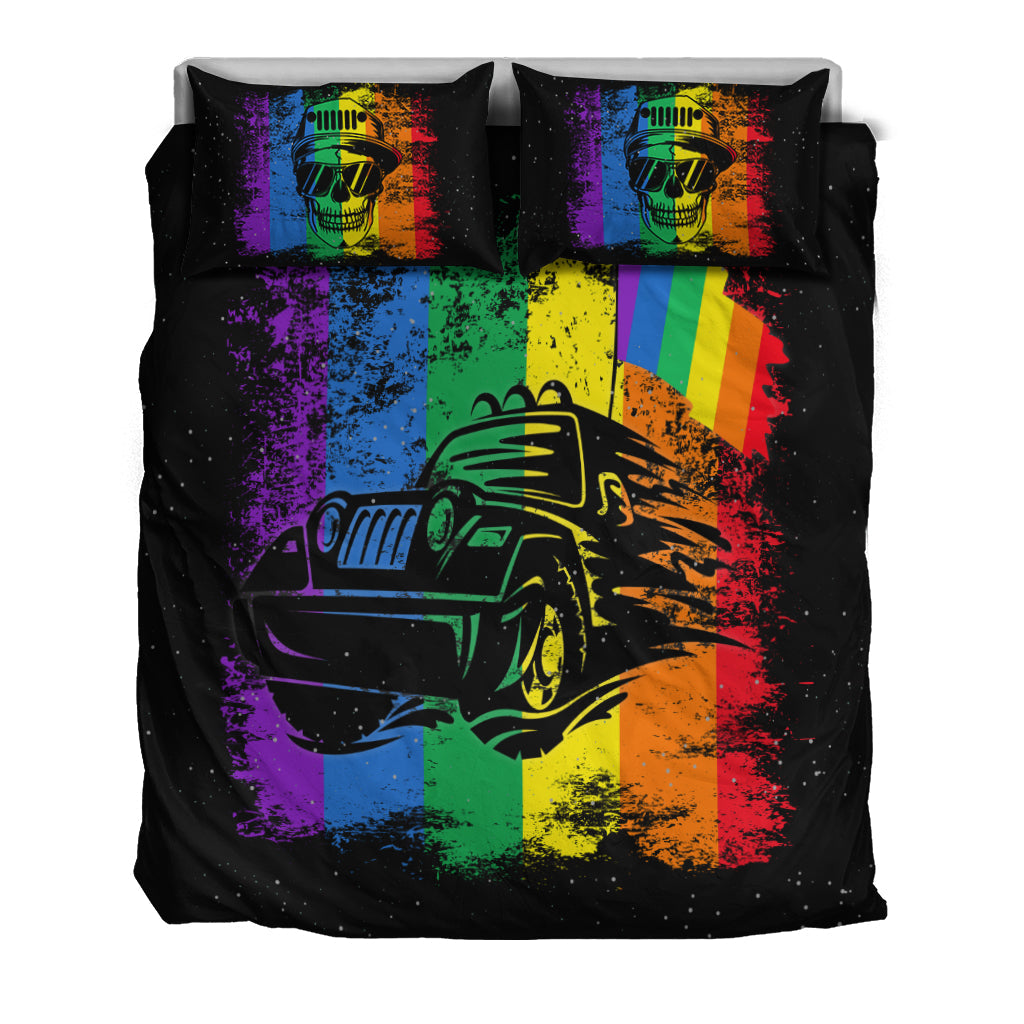 Jeep Skull LGBT Galaxy Bedding Set - LT12 - image 3