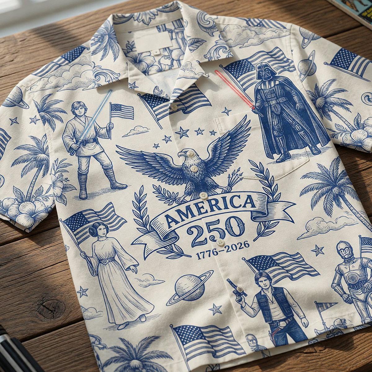 Proud American - Celebrated America 250th Anniversary Hawaiian Shirt - Gifts For Patriots 01nata010626-Homacus