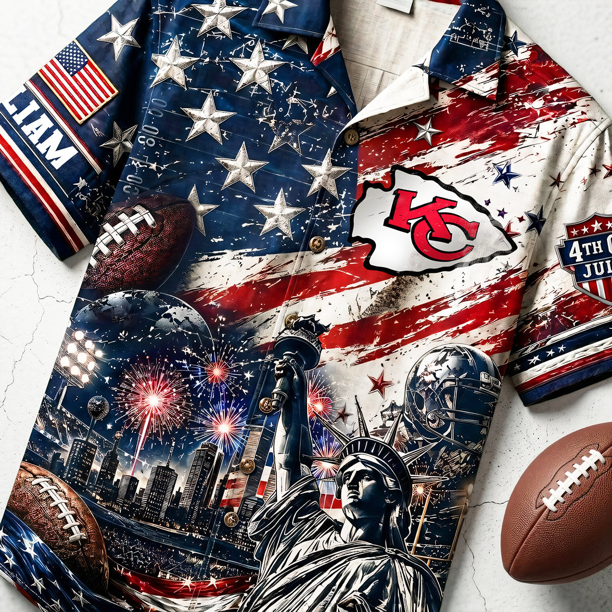 Proud American Hawaiian Shirt - Personalized Gifts For Sport Lovers 04pata090626-Homacus
