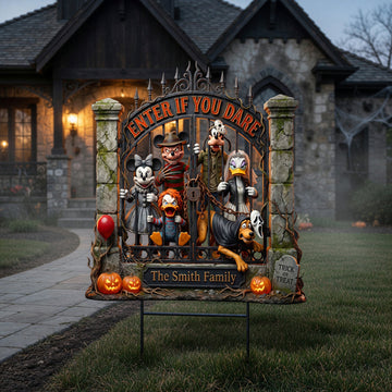 Trick Or Treat Custom Shape Yard Sign - Personalized Gifts For Halloween -Mkko-DN2808261450