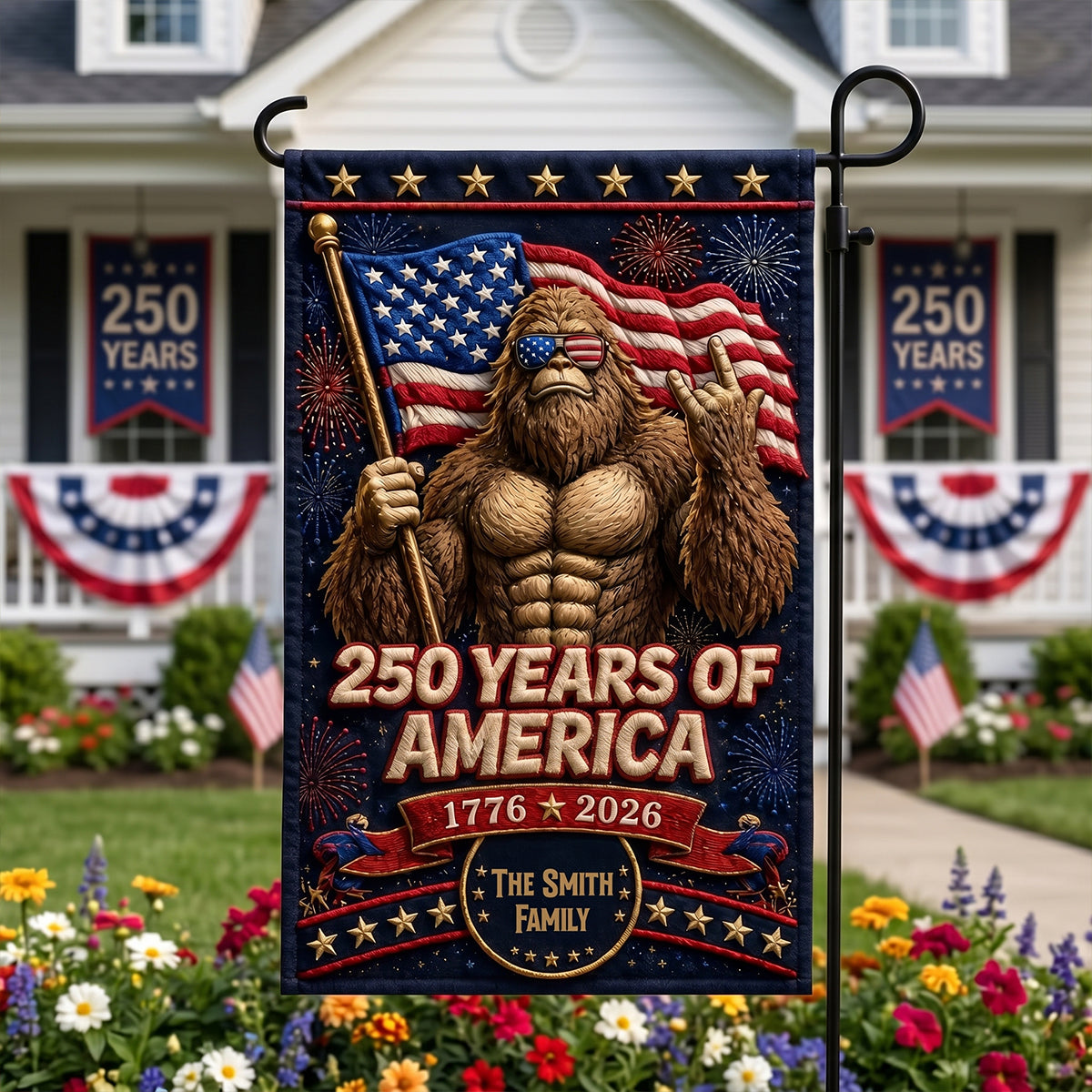 Cool Bigfoot - Celebrated America 250th Anniversary Garden Flag - Personalized Gifts For Patriots 03totn280526 - image 3