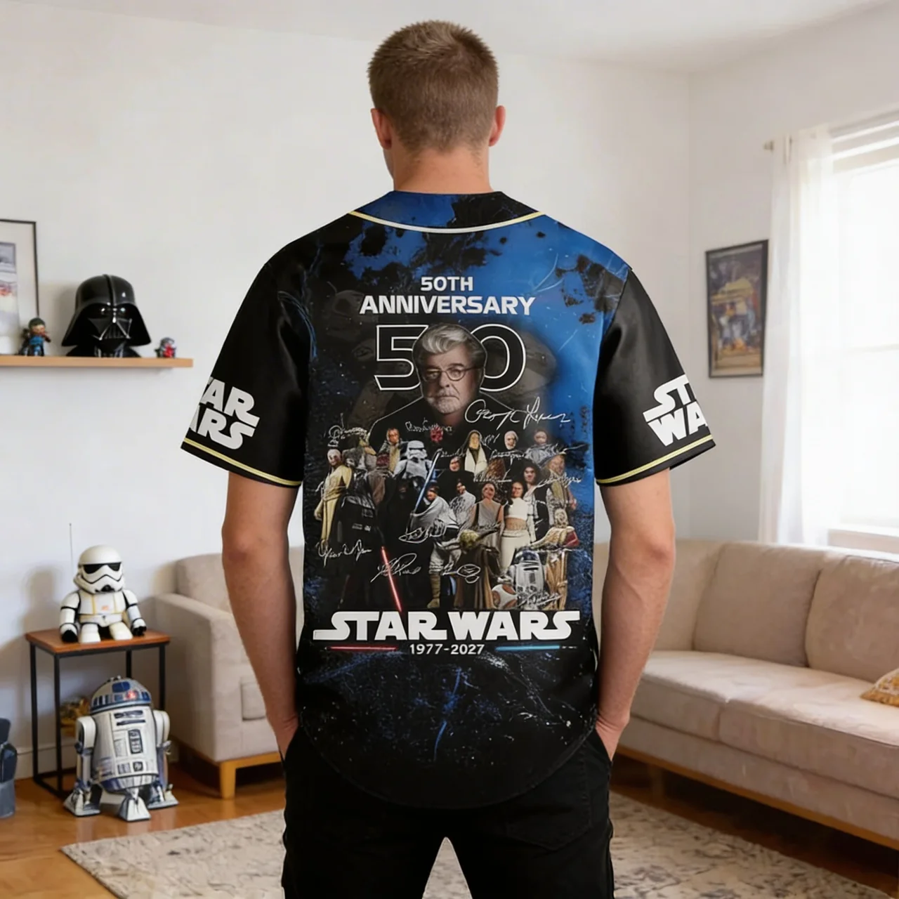 Stwa Galazy Star Celebrating 50th Anniversary - Personalized Baseball Jersey - Gift For Movie Fans HH01