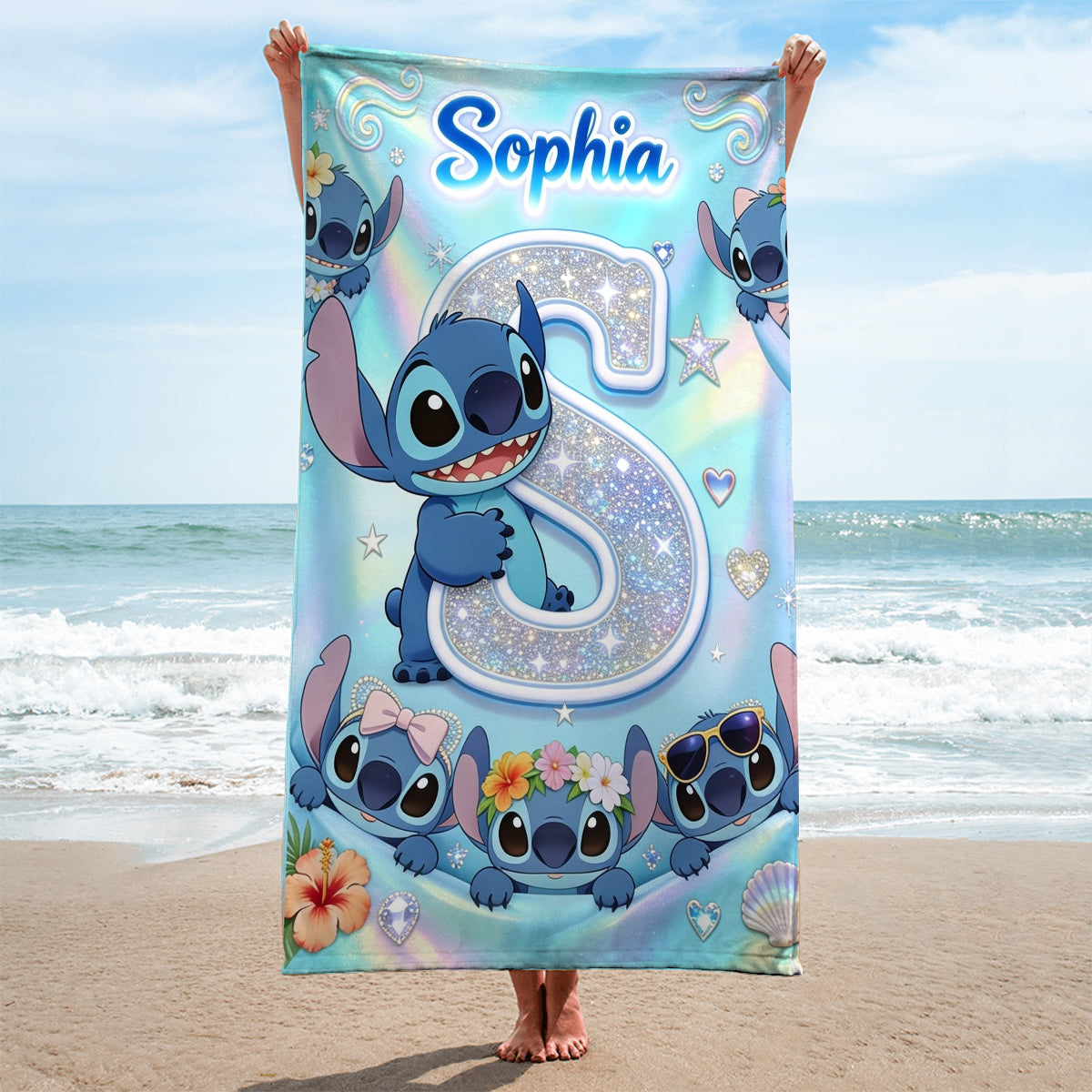 Summer Vibes - Personalized Beach Towel With Alphabet - Gift For Fan Movies - Sti HH01 - image 3