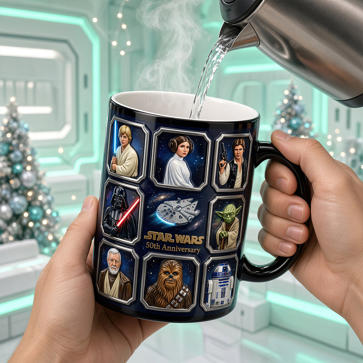 Space Warrior 50th Anniversary Custom Name Gift For Fan Movies - Personalized Coffee Mug HH01