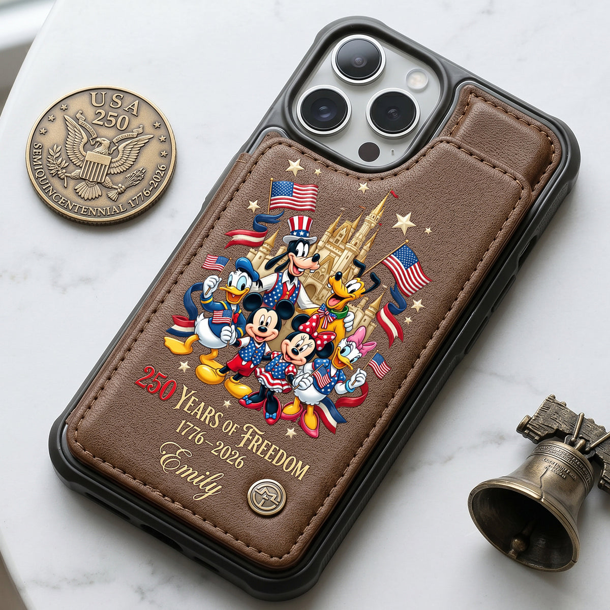 Celebrated America 250th Anniversary Leather Flip Wallet Phone Case - Personalized Gifts For Patriots 02tytn050626 - image 4