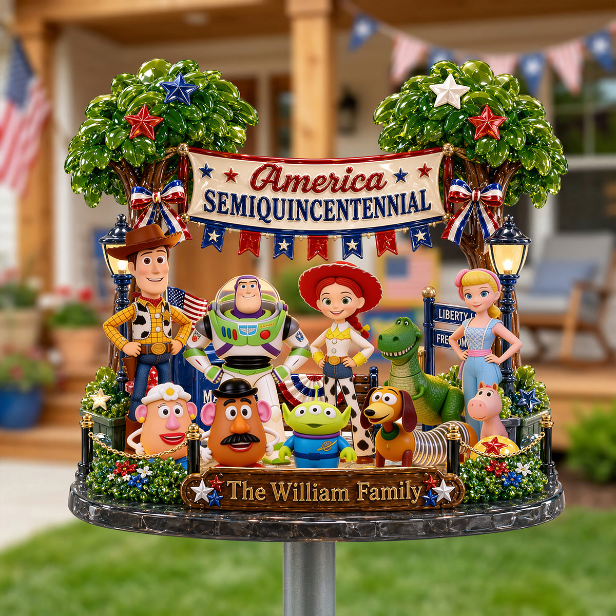 USA Family Acrylic Sign - Personalized Gifts For Family 02pata180626 - image 3