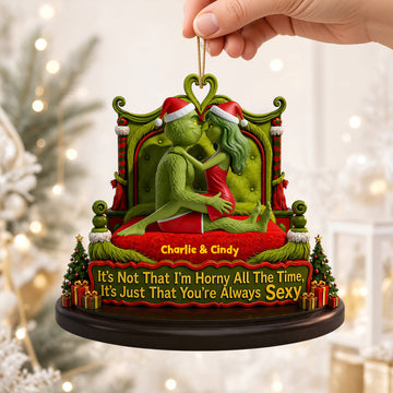 Playful Couple Acrylic Ornament - Personalized Christmas Gifts for Couples Ornament PopCulturePrints