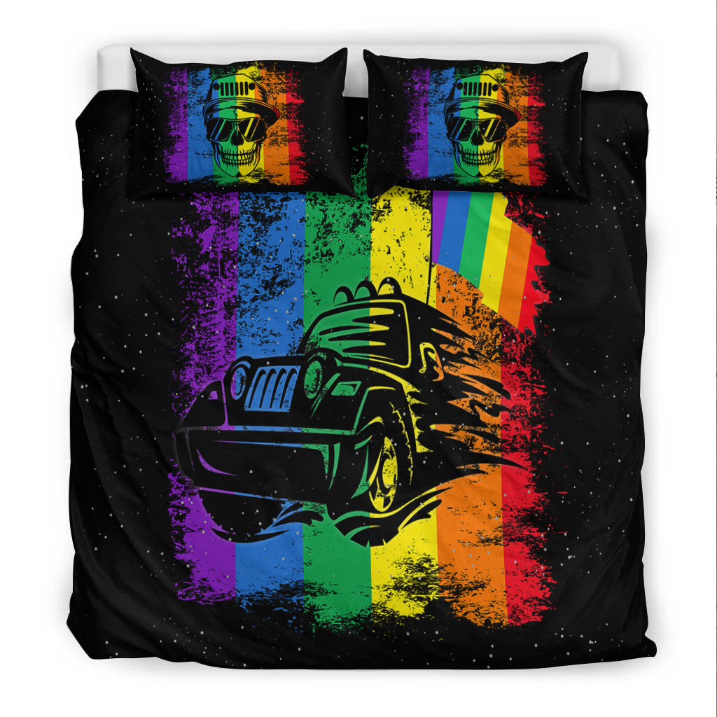 Jeep Skull LGBT Galaxy Bedding Set - LT12 - image 4