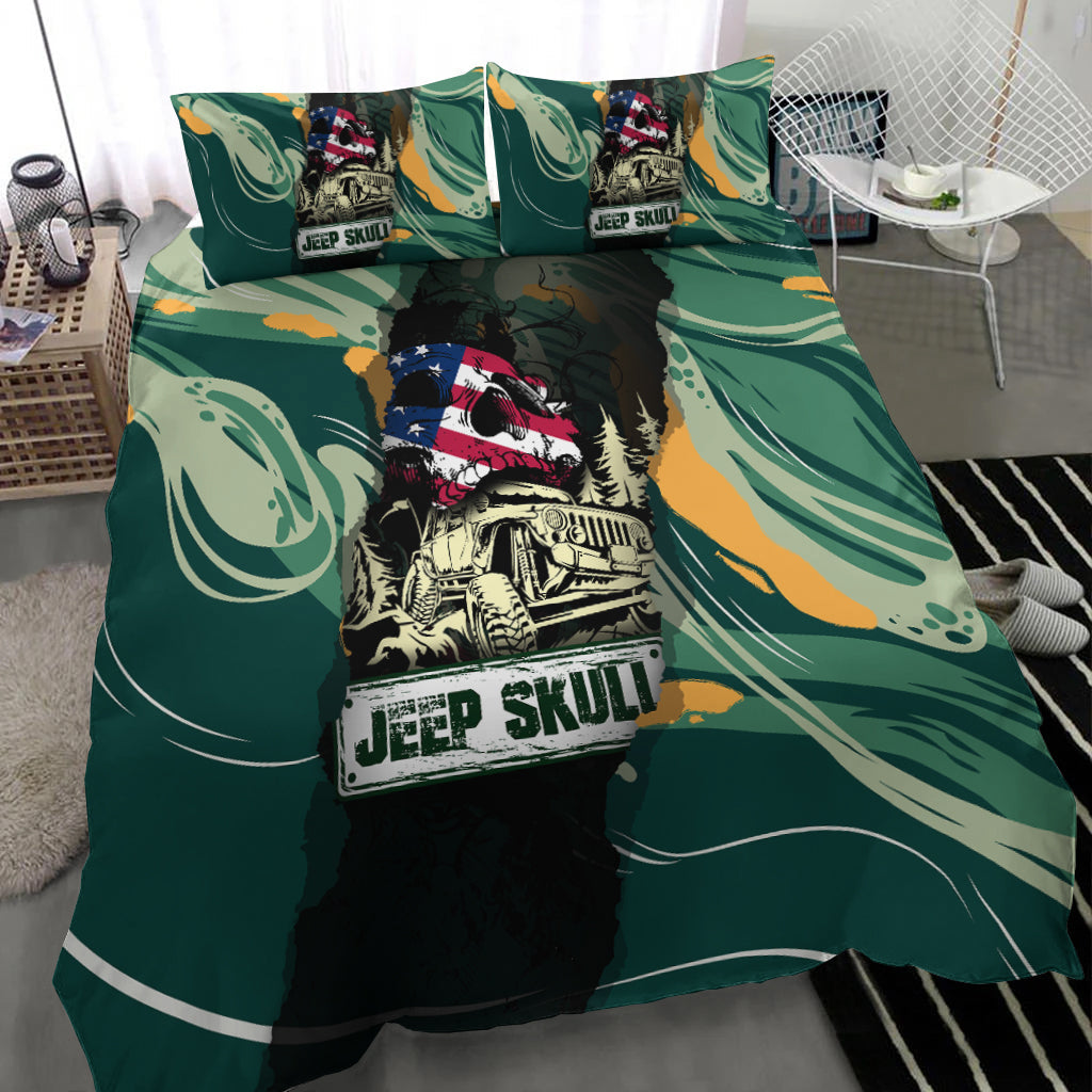 Jeep Skull Abstract Art Bedding Set - LT2 - image 4