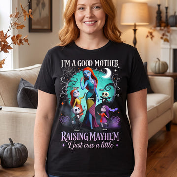 Messy Mayhem Mom 2D Shirt - Personalized Halloween Gifts For Mom 01QHQN130826-Homacus